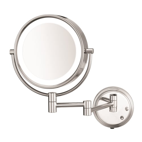 Conair® Two-Sided LED Lighted, 5x Magnification, Wall Mount Mirror, Polished Chrome Finish